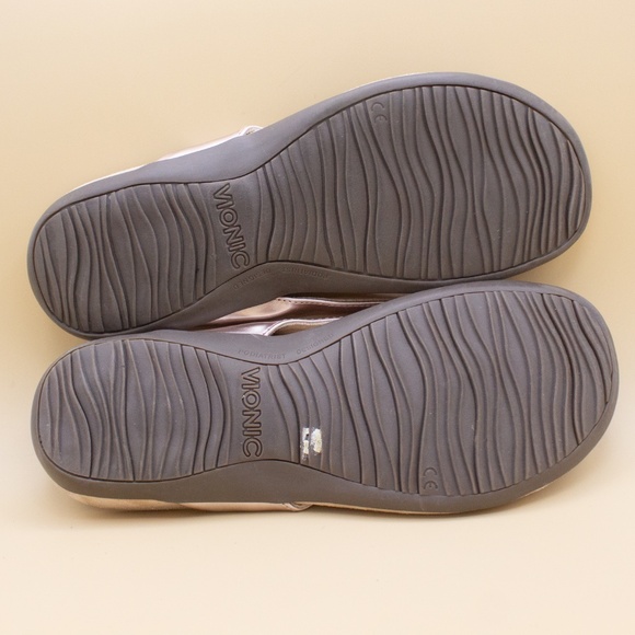 Vionic Davina Gold Champagne Sandals Women's Size 9 - Picture 6 of 6